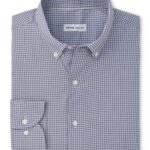 Peter Millar Gregory Crown Lite Cotton-Stretch Sport Shirt in Purple Fig