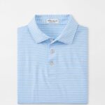 Peter Millar Hales Performance Jersey Polo in Cottage Blue
