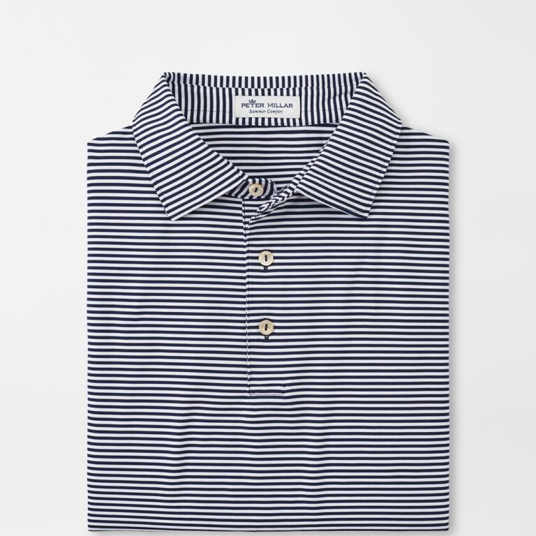 Peter Millar Hales Performance Jersey Polo in Navy