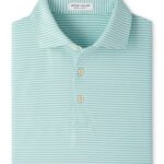 Peter Millar Hales Performance Jersey Polo – Sean Self Collar in Fresh Mint