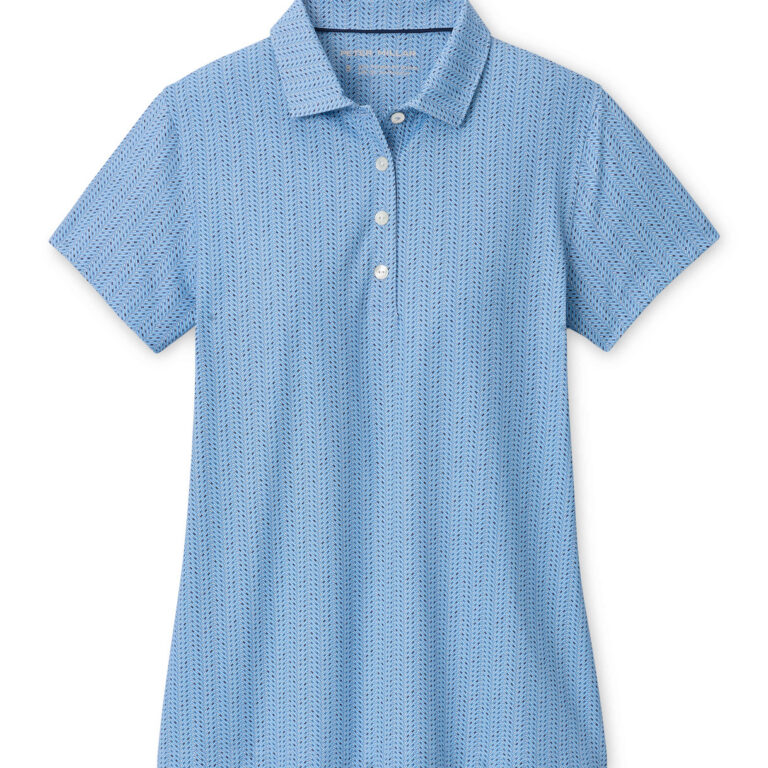 Peter Millar Herringbone Tees Short Sleeve Jersey Polo