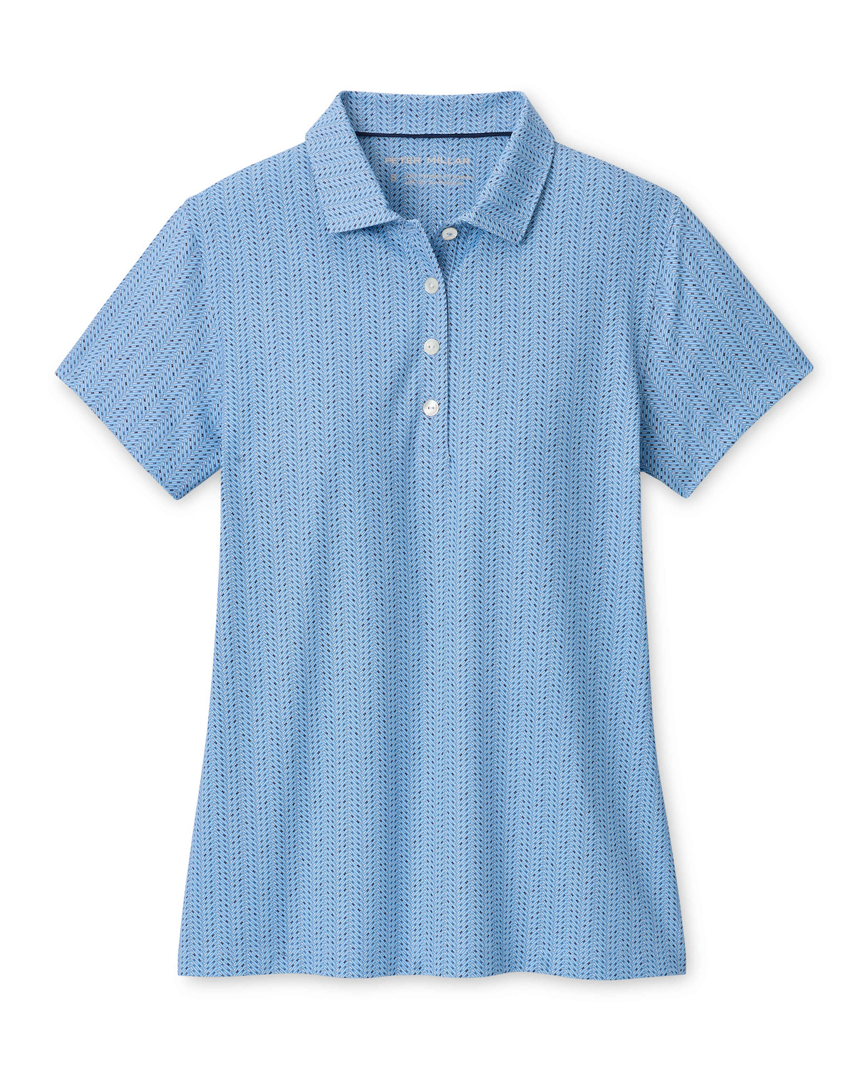 Peter Millar Herringbone Tees Short Sleeve Jersey Polo