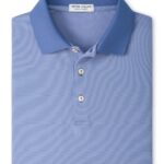 Peter Millar Holden Performance Jersey Polo – Knit Collar in Bali Blue