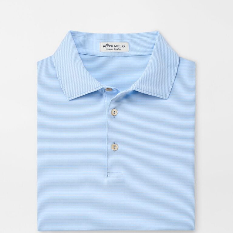 Peter Millar Jubilee Performance Jersey Polo in Cottage Blue