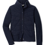 Peter Millar Méribel Insulated Fleece Jacket in Dark Navy