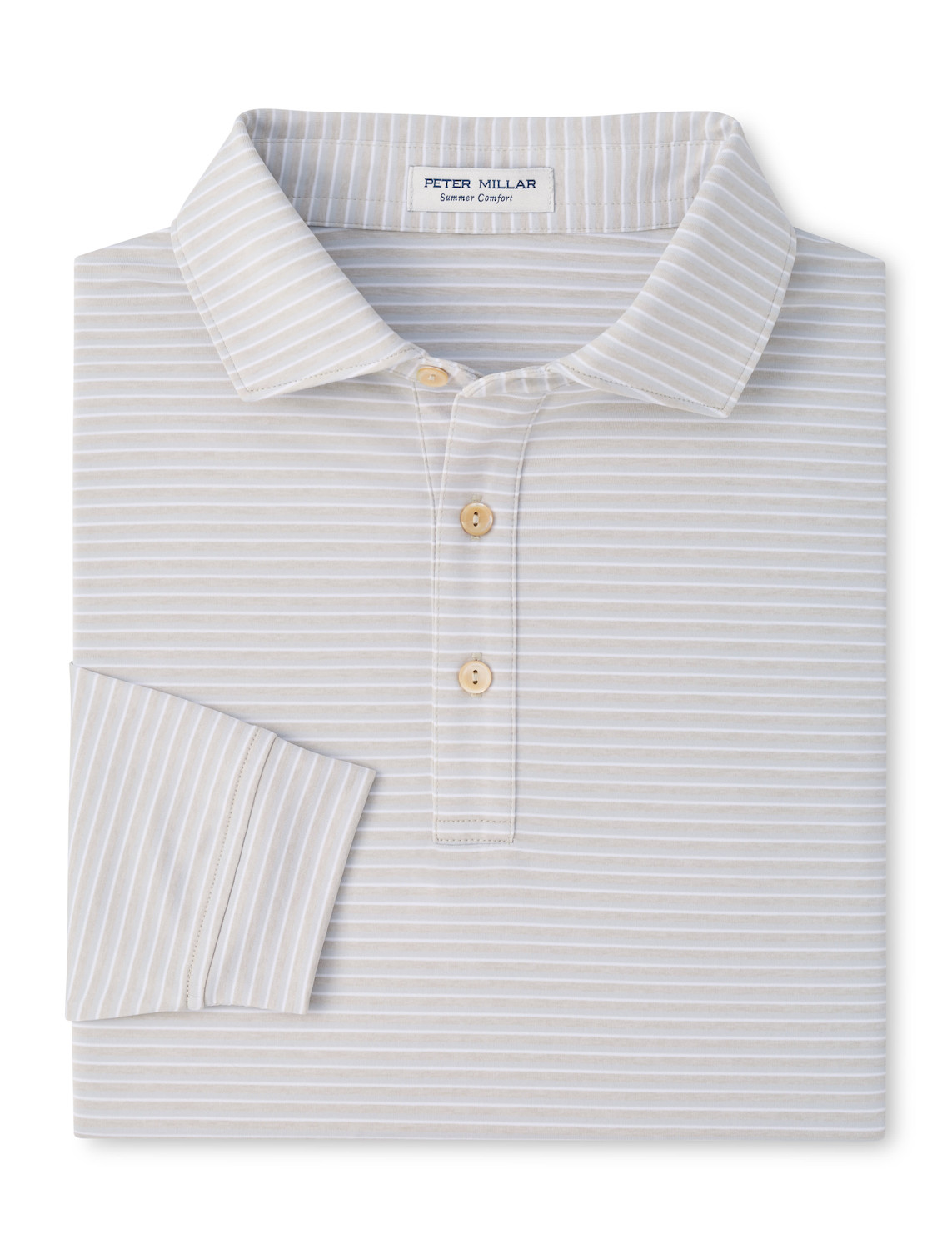 Peter Millar Merion Long-Sleeve Performance Jersey Polo – Sean Self Collar