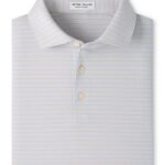 Peter Millar Oaks Performance Jersey Polo – Sean Self Collar in British Grey
