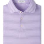 Peter Millar Oaks Performance Jersey Polo – Sean Self Collar in Garden Violet
