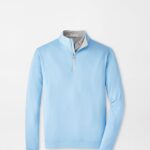 Peter Millar Perth Performance Quarter-Zip in Cottage Blue