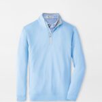 Peter Millar Perth Youth Performance Quarter-Zip in Cottage Blue