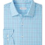 Peter Millar Richard Crown Lite Cotton-Stretch Sport Shirt in Cottage Blue