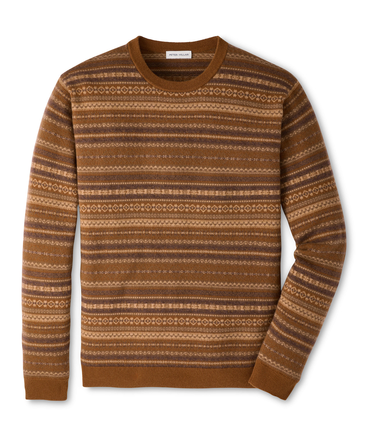 Peter Millar Saddle Fairisle Crewneck Sweater