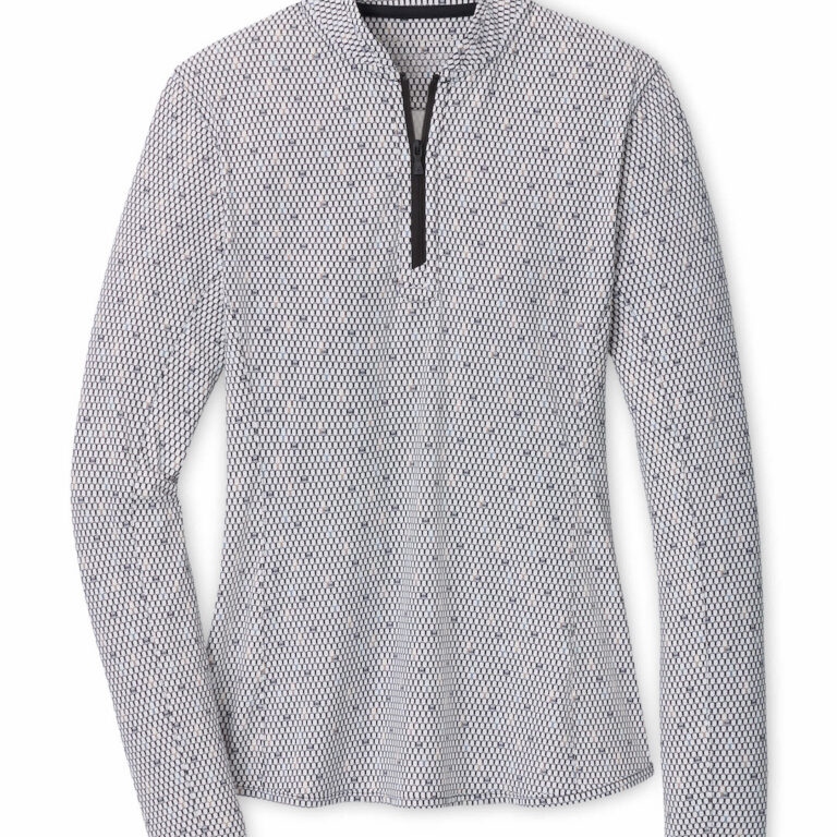 Peter Millar Shadebreak Courtside Charm Lightweight Sunshirt in Black