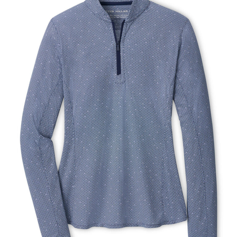 Peter Millar Shadebreak Full Bloom Lightweight Sunshirt in Navy