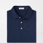 Peter Millar Solid Performance Mesh Polo in Navy