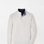 Peter Millar Stealth Performance Quarter-Zip in British Grey