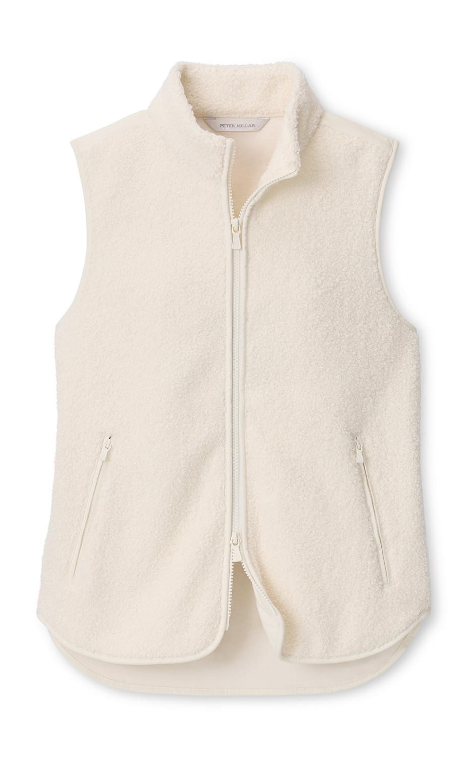 Peter Millar Tilly Bonded Sherpa Vest in Soft White