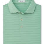 Peter Millar Wade Performance Jersey Polo – Sean Self Collar in Fresh Mint
