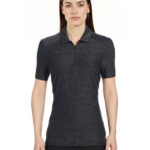 PGA Tour Ladies’ Jaspe Airflux Polo in Caviar Htr