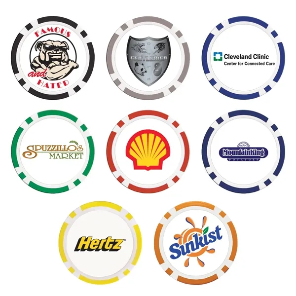 Plastic Poker Chip Ball Marker