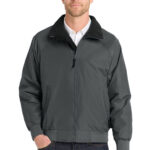 Port Authority Challenger Jacket in Steel Grey/ True Black