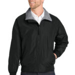 Port Authority Challenger Jacket in True Black/ Gray