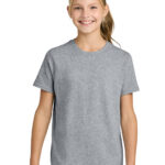 Port & Co Youth Easy Cotton Tee in Athletic Heather