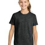 Port & Co Youth Easy Cotton Tee in Black Heather