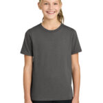 Port & Co Youth Easy Cotton Tee in Charcoal