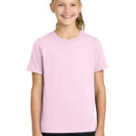 Port & Co Youth Easy Cotton Tee in Cherry Blossom