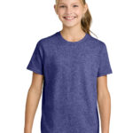 Port & Co Youth Easy Cotton Tee in Heather Purple