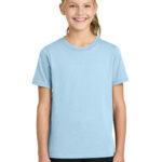Port & Co Youth Easy Cotton Tee in Ice Blue