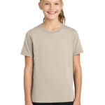 Port & Co Youth Easy Cotton Tee in Light Sand