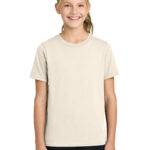 Port & Co Youth Easy Cotton Tee in Natural