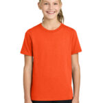 Port & Co Youth Easy Cotton Tee in Orange
