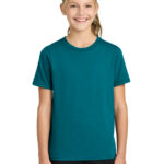 Port & Co Youth Easy Cotton Tee in Teal