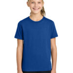 Port & Co Youth Easy Cotton Tee in True Royal