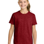Port & Co Youth Easy Cotton Tee in Vintage Red