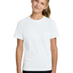 Port & Co Youth Easy Cotton Tee in White