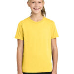 Port & Co Youth Easy Cotton Tee in Yellow