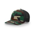 Richardson 110 R-Flex Trucker in Green Camo/Black