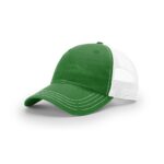 Richardson 111 Garment Washed Trucker in Kelly/White