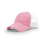 Richardson 111 Garment Washed Trucker in Pink/White