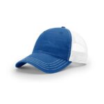 Richardson 111 Garment Washed Trucker in Royal/White