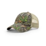 Richardson 111P Garment Washed Printed Trucker in Mossy Oak Obsession/Khaki