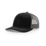 Richardson 112 Trucker in Black/Charcoal