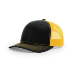 Richardson 112 Trucker in Black/Gold