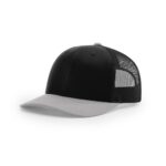 Richardson 112 Trucker in Black/Grey