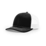 Richardson 112 Trucker in Black/White
