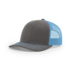 Richardson 112 Trucker in Charcoal/Columbia Blue
